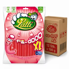 Lutti Fili-Dooo XL Fruchtgummi Erdbeere (12 Stk. x 180 g)