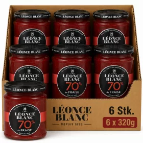    Léonce Blanc %70 Meyve Oranlı Çilek Reçeli (6 Adet x 320 g)