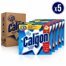   Calgon Tabs Anti-Limescale Washing Machine Tablets (5 pcs x 48 Tabs)