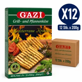   Gazi Mediterranean Herb Grill & Pan Cheese – 12 Pieces x 200 g