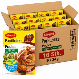    Maggi Chicken Papillotes with Herbs de Provence (16 Pcs Carton, 16 x 34 g)