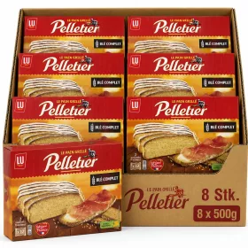  LU Pelletier Whole Wheat Toast Bread (8 Pcs x 500 g)
