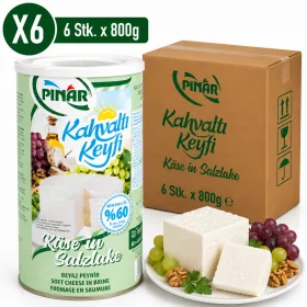   Pınar Breakfast Delight White Cheese in Brine (60% Fat in Dry Matter) – 6 Pieces x 800 g