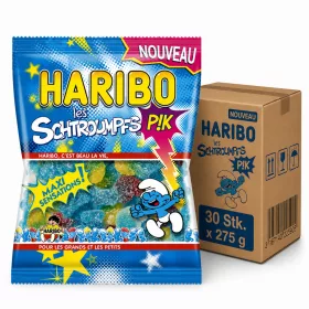   Haribo Les Schtroumpfs Pik Sauer Fruchtgummi (30 Stk. x 275 g)