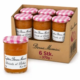 Bonne Maman Aprikose & Pfirsich Konfitüre (6 Stk. x 370g)