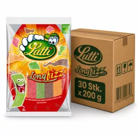 Lutti Longfizz Sauer Fruchtbänder (30 Stk. x 200 g)
