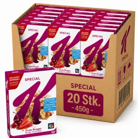    Kellogg’s Special K Rote Früchte Frühstücksflakes (20 Stk. x 450 g)