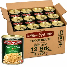    William Saurin Sauerkraut with Riesling (12 Pcs Carton, 12 x 800 g)