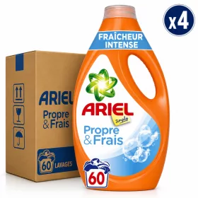   Ariel Propre & Frais Liquid Laundry Detergent (4 pcs x 60 Washes)