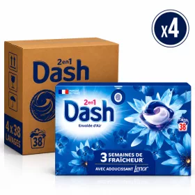 Dash 2in1 Envolée d’Air Laundry Pods (4 pcs x 38 Washes)