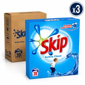   Skip Active Clean Powder Laundry Detergent (3 pcs x 39 Washes)