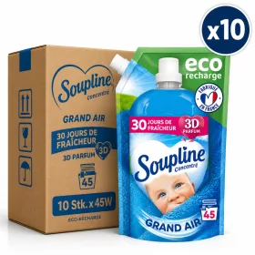   Soupline Grand Air Fabric Softener Eco Refill (10 pcs x 45 W)