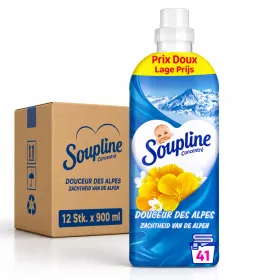   Soupline Alps Softness Concentrated Fabric Softener (12 pcs x 900 ml)