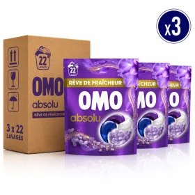   OMO Absolu Rêve de Fraîcheur Laundry Detergent Capsules (3 pcs x 22 Washes)