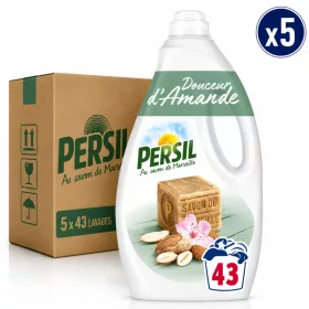   Persil Almond Freshness Liquid Laundry Detergent With Marseille Soap (5 pcs x 43 Washes)