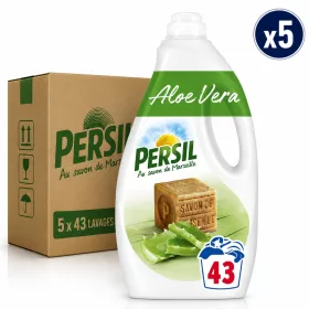   Persil Aloe Vera Liquid Laundry Detergent With Marseille Soap (5 pcs x 43 Washes)