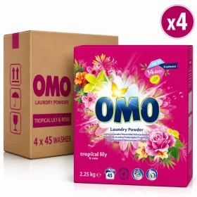 OMO Tropical Lily & Rose Laundry Powder (4 pcs x 45 Washes)