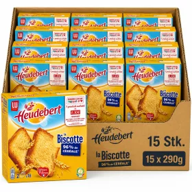  LU Heudebert La Biscotte Toast Bread (15 Pcs x 290 g)