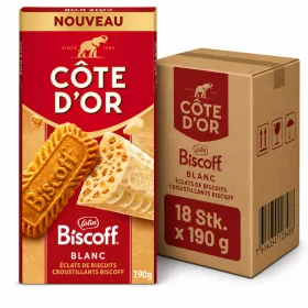  Côte d’Or Lotus Biscoff Blanc Schokolade (18 Stk. x 190 g)