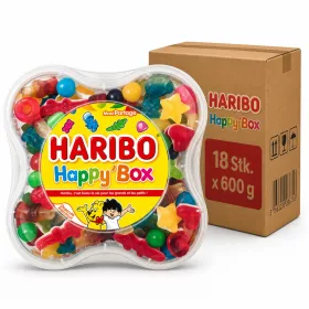   Haribo Happy Box Meyve Aromalı Jelibon Karışımı (18 Adet x 600 g)