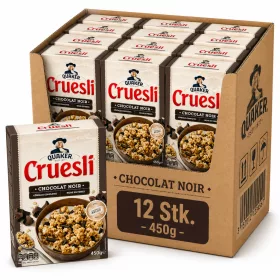    Quaker Cruesli Müsli Zartbitter Schokolade (12 Stk. x 450 g)