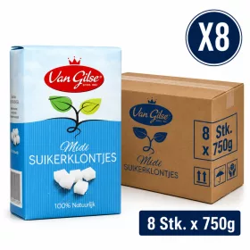 Van Gilse Midi Sugar Cubes – 8 pcs x 750 g