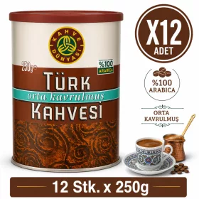   Kahve Dünyası Medium Roasted Turkish Coffee – 12 pcs x 250g