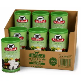SÜTDİYARI Feta Weichkäse 55% Grün 6 × 800 g