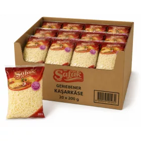 ŞAFAK Geriebener Kaşarkäse 20 × 200 g
