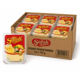 ŞAFAK Kaşar Käsescheiben 14 × 175 g