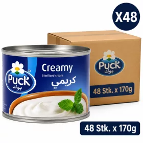 Puck Sterilized Cream – 48 Pcs x 170 g