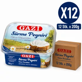 Gazi Spreadable Fresh Cheese – 12 Pieces x 200 g