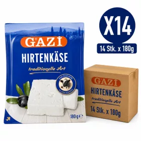 Gazi Traditional White Cheese – 14 Pieces x 180 g