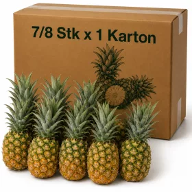 Fresh Pineapple in Carton - 7/8 Pcs x 1 Carton