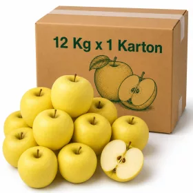 Golden Delicious Bastion Apples in Carton - 12 Kg x 1 Carton