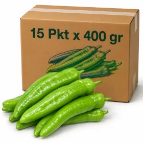   TR Green Village Corno Pepper (Üçburun) in Carton - 15 Packs x 400 gr