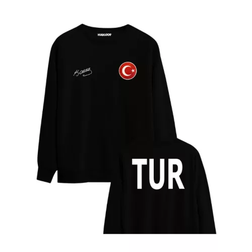 Sweatshirt mit Atatürk Unterschrift