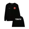 Rundes Flaggen-Sweatshirt, schlicht