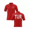 T-Shirt mit Kragenflaggenmotiv