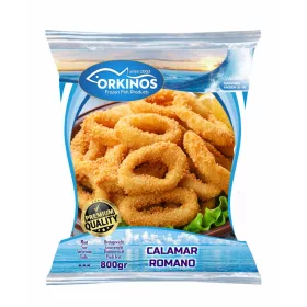 Calamar Romano Gepaneerd 1kg  x 8 stk