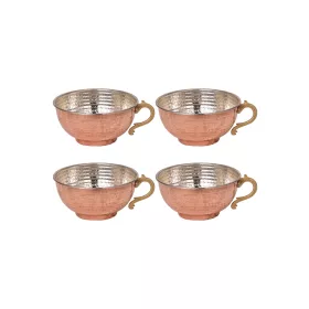   Pınarbaşı Ayran Cup 500 ml – Machine Hammered, 4-Pack Set