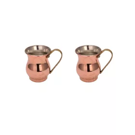 Mini Zemzem Ladle Mug 100 ml – Straight, 2-Pack Set