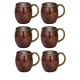 Riva Copper Beaker 550 ml – Straight, 6-Pack Set, Oxidized