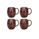 Riva Copper Beaker 550 ml – Straight, 4-Pack Set, Oxidized