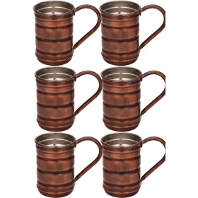 Scotch Copper Beaker 380 ml – 6-Pack Set, Oxidized