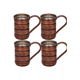 Scotch Copper Beaker 380 ml – 4-Pack Set, Oxidized