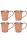 Linea Copper Beaker 400 ml – 4-Pack Set