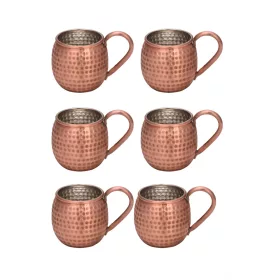 Luna Copper Beaker 360 ml – 6-Pack, Scotch Finish