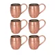 Grande Copper Beaker No.2 1000 ml – 6-Pack Set, Scotch Finish