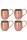 Grande Copper Beaker No.2 1000 ml – 4-Pack Set, Scotch Finish